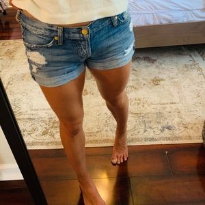 7 for all mankind denim shorts